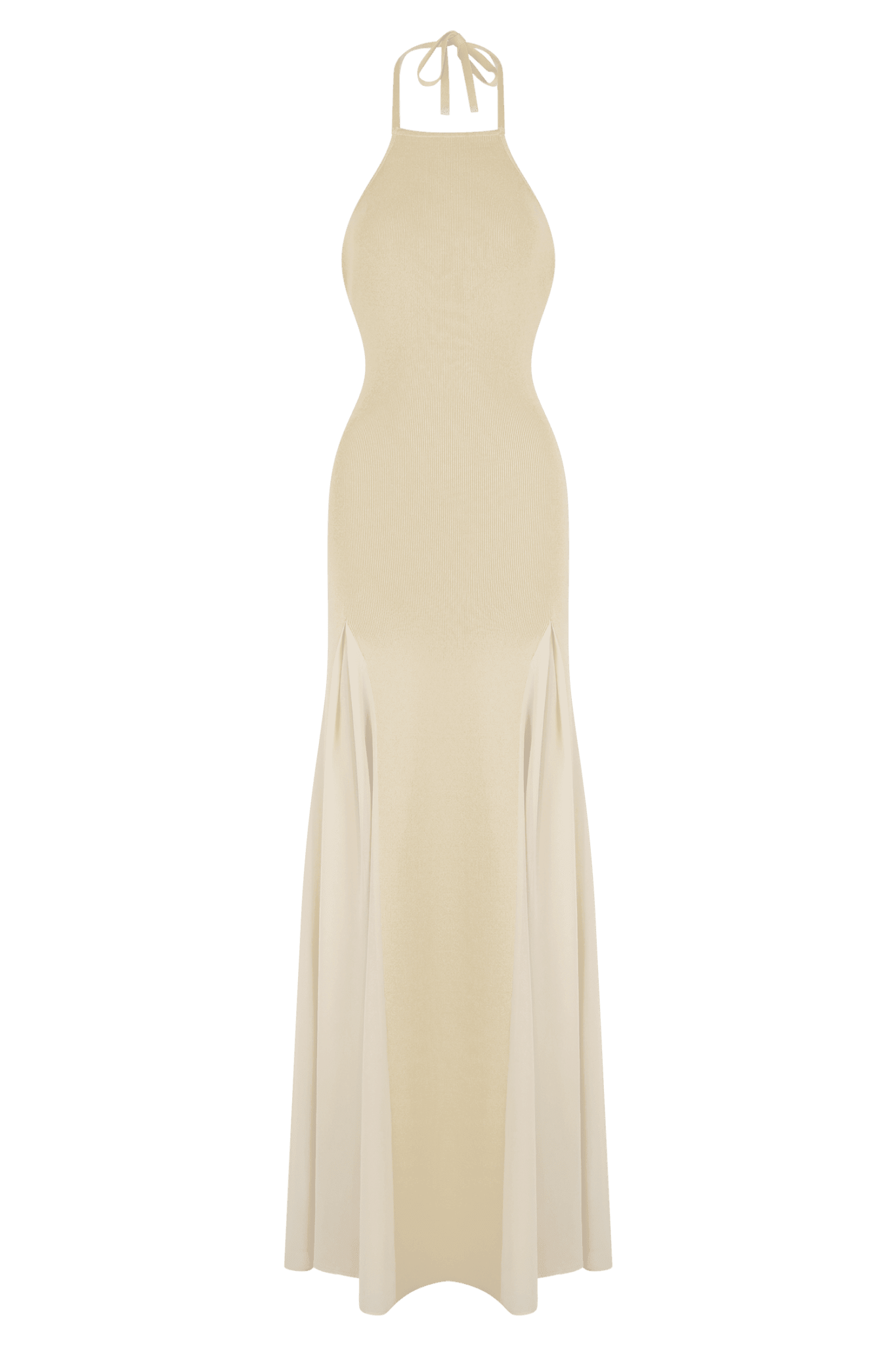 PRESTIGE — Robe longue halter dos nu ivoire - Lily St. Rose
