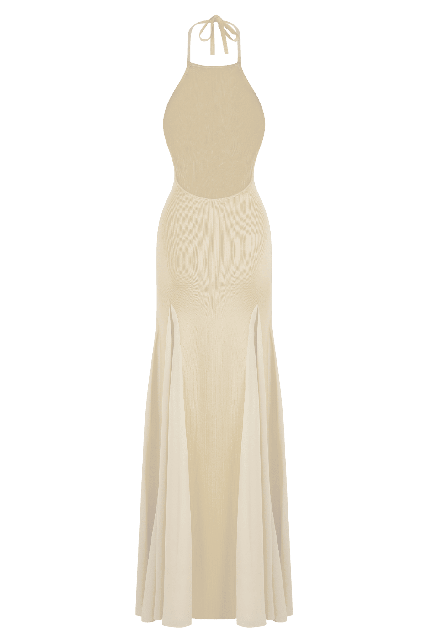 PRESTIGE — Robe longue halter dos nu ivoire - Lily St. Rose