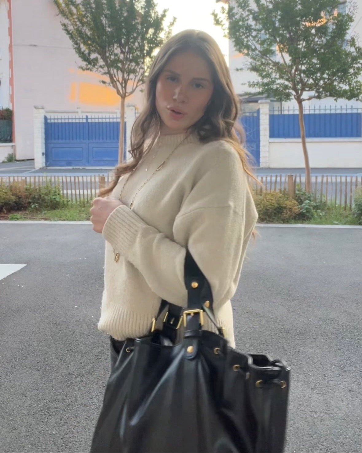 Sac à main Oslo – Cuir premium Noir - Lily St. Rose