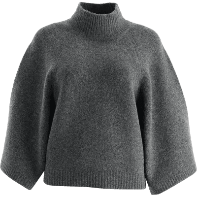 Top de Punto Cuello Alto Manga Ancha — Corte Relaxed - Lily St. Rose